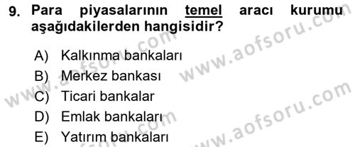 Uluslararası İktisat Teorisi Dersi 2018 - 2019 Yılı Yaz Okulu Sınav Soruları 9. Soru