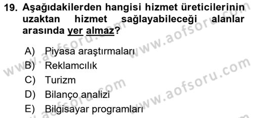 Uluslararası İktisat Teorisi Dersi 2021 - 2022 Yılı (Final) Dönem Sonu Sınav Soruları 19. Soru