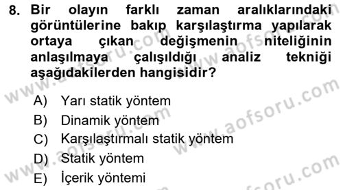 Uluslararası İktisat Teorisi Dersi 2021 - 2022 Yılı (Final) Dönem Sonu Sınav Soruları 8. Soru
