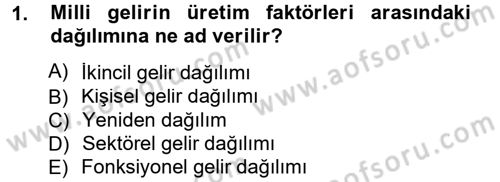 Kamu Ekonomisi 1 Dersi 2012 - 2013 Yılı (Final) Dönem Sonu Sınav Soruları 1. Soru