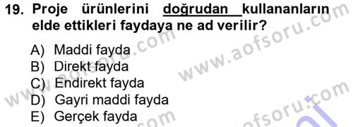 Kamu Ekonomisi 1 Dersi 2012 - 2013 Yılı (Final) Dönem Sonu Sınav Soruları 19. Soru