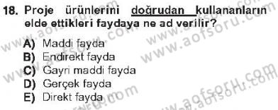 Kamu Ekonomisi 1 Dersi 2012 - 2013 Yılı Tek Ders Sınav Soruları 18. Soru