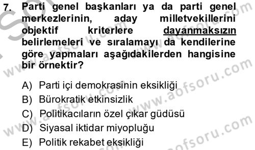 Kamu Ekonomisi 1 Dersi 2014 - 2015 Yılı (Final) Dönem Sonu Sınav Soruları 7. Soru