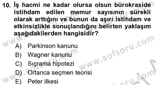 Kamu Ekonomisi 1 Dersi 2016 - 2017 Yılı 3 Ders Sınav Soruları 10. Soru