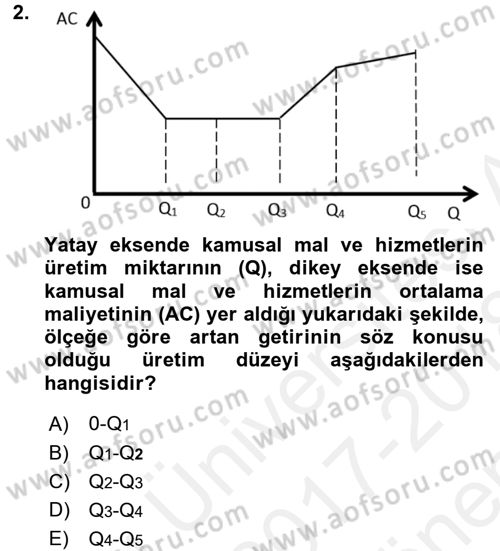 Kamu Ekonomisi 1 Dersi 2017 - 2018 Yılı (Final) Dönem Sonu Sınav Soruları 2. Soru