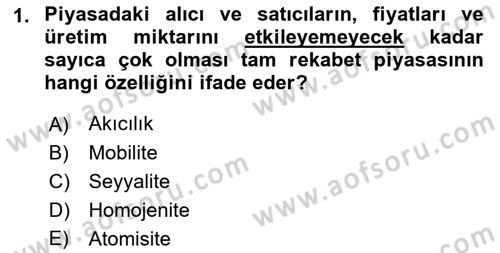 Kamu Ekonomisi 1 Dersi 2018 - 2019 Yılı 3 Ders Sınav Soruları 1. Soru