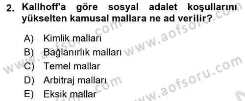 Kamu Ekonomisi 1 Dersi 2020 - 2021 Yılı Yaz Okulu Sınav Soruları 2. Soru