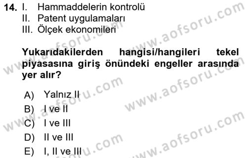 Kamu Ekonomisi 1 Dersi 2021 - 2022 Yılı (Final) Dönem Sonu Sınav Soruları 14. Soru