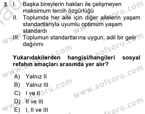 Kamu Ekonomisi 1 Dersi 2021 - 2022 Yılı Yaz Okulu Sınav Soruları 3. Soru