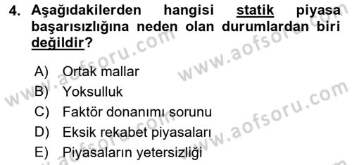 Kamu Ekonomisi 1 Dersi 2022 - 2023 Yılı (Final) Dönem Sonu Sınav Soruları 4. Soru