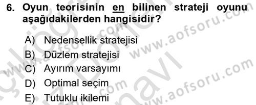 Kamu Ekonomisi 1 Dersi 2022 - 2023 Yılı (Final) Dönem Sonu Sınav Soruları 6. Soru
