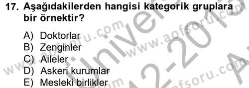 Kamu Ekonomisi 2 Dersi 2012 - 2013 Yılı (Vize) Ara Sınav Soruları 17. Soru