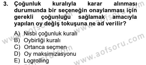 Kamu Ekonomisi 2 Dersi 2012 - 2013 Yılı (Vize) Ara Sınav Soruları 3. Soru