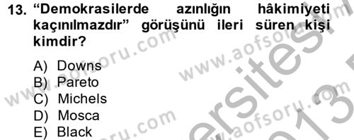 Kamu Ekonomisi 2 Dersi 2012 - 2013 Yılı (Final) Dönem Sonu Sınav Soruları 13. Soru