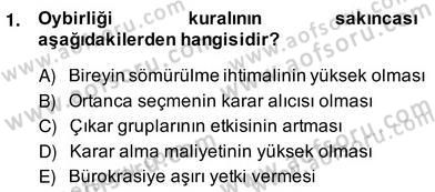 Kamu Ekonomisi 2 Dersi 2013 - 2014 Yılı (Vize) Ara Sınav Soruları 1. Soru