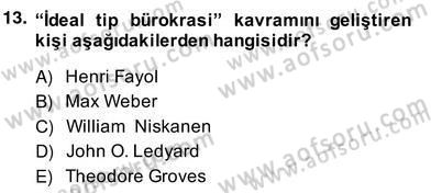 Kamu Ekonomisi 2 Dersi 2013 - 2014 Yılı (Vize) Ara Sınav Soruları 13. Soru