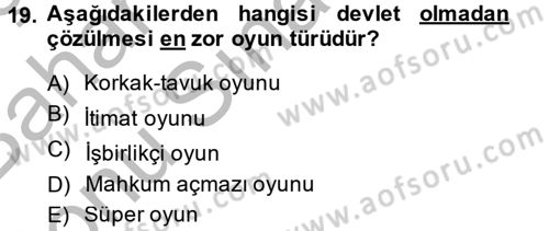 Kamu Ekonomisi 2 Dersi 2013 - 2014 Yılı (Final) Dönem Sonu Sınav Soruları 19. Soru