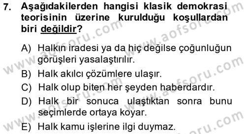 Kamu Ekonomisi 2 Dersi 2013 - 2014 Yılı (Final) Dönem Sonu Sınav Soruları 7. Soru