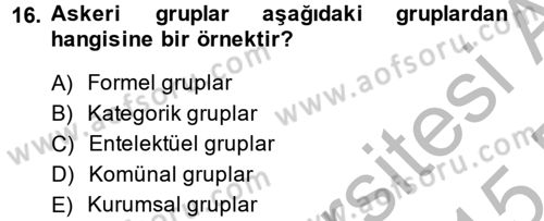 Kamu Ekonomisi 2 Dersi 2014 - 2015 Yılı (Vize) Ara Sınav Soruları 16. Soru