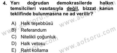 Kamu Ekonomisi 2 Dersi 2015 - 2016 Yılı (Vize) Ara Sınav Soruları 4. Soru