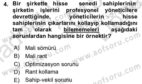 Kamu Ekonomisi 2 Dersi 2015 - 2016 Yılı (Final) Dönem Sonu Sınav Soruları 4. Soru
