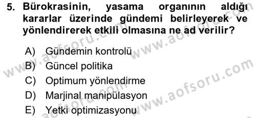 Kamu Ekonomisi 2 Dersi 2016 - 2017 Yılı 3 Ders Sınav Soruları 5. Soru