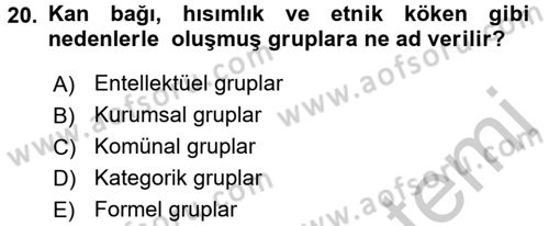 Kamu Ekonomisi 2 Dersi 2016 - 2017 Yılı (Vize) Ara Sınavı 20. Soru