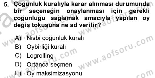 Kamu Ekonomisi 2 Dersi 2016 - 2017 Yılı (Vize) Ara Sınav Soruları 5. Soru