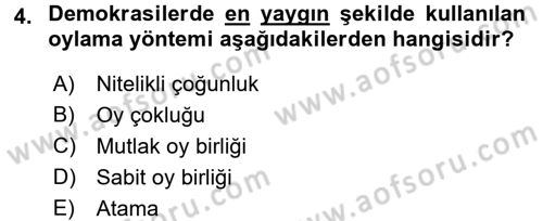 Kamu Ekonomisi 2 Dersi 2017 - 2018 Yılı 3 Ders Sınavı 4. Soru