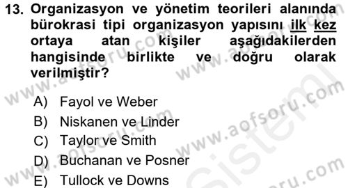Kamu Ekonomisi 2 Dersi 2017 - 2018 Yılı (Vize) Ara Sınav Soruları 13. Soru