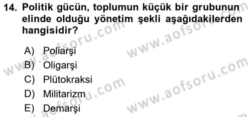 Kamu Ekonomisi 2 Dersi 2018 - 2019 Yılı 3 Ders Sınav Soruları 14. Soru