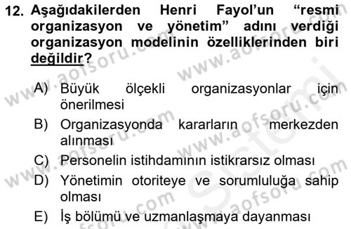 Kamu Ekonomisi 2 Dersi 2018 - 2019 Yılı (Vize) Ara Sınav Soruları 12. Soru