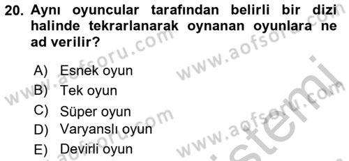 Kamu Ekonomisi 2 Dersi 2018 - 2019 Yılı Yaz Okulu Sınav Soruları 20. Soru