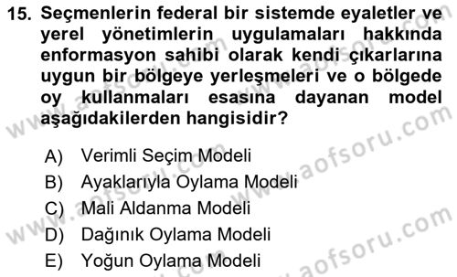Kamu Ekonomisi 2 Dersi 2020 - 2021 Yılı Yaz Okulu Sınav Soruları 15. Soru