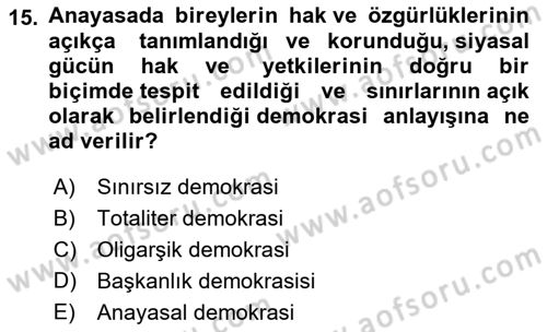 Kamu Ekonomisi 2 Dersi 2021 - 2022 Yılı (Final) Dönem Sonu Sınav Soruları 15. Soru