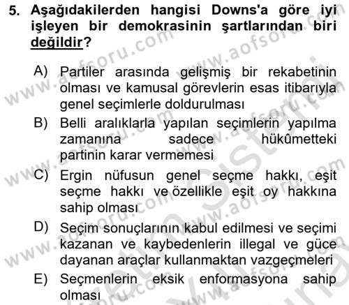 Kamu Ekonomisi 2 Dersi 2021 - 2022 Yılı (Final) Dönem Sonu Sınav Soruları 5. Soru