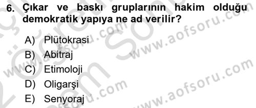 Kamu Ekonomisi 2 Dersi 2021 - 2022 Yılı (Final) Dönem Sonu Sınav Soruları 6. Soru