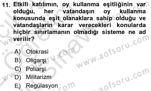 Kamu Ekonomisi 2 Dersi 2021 - 2022 Yılı Yaz Okulu Sınav Soruları 11. Soru