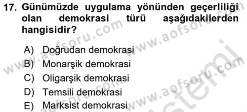 Kamu Ekonomisi 2 Dersi 2021 - 2022 Yılı Yaz Okulu Sınav Soruları 17. Soru