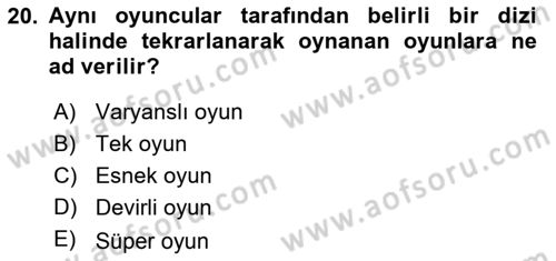 Kamu Ekonomisi 2 Dersi 2021 - 2022 Yılı Yaz Okulu Sınav Soruları 20. Soru
