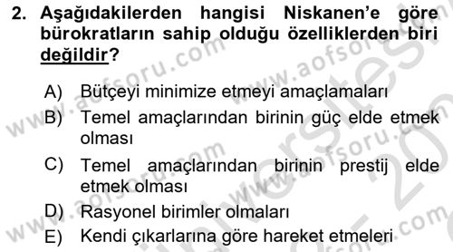 Kamu Ekonomisi 2 Dersi 2022 - 2023 Yılı Yaz Okulu Sınav Soruları 2. Soru
