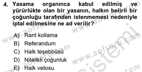 Kamu Ekonomisi 2 Dersi 2022 - 2023 Yılı Yaz Okulu Sınav Soruları 4. Soru