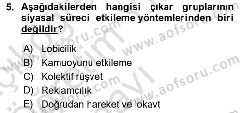 Kamu Ekonomisi 2 Dersi 2022 - 2023 Yılı Yaz Okulu Sınav Soruları 5. Soru
