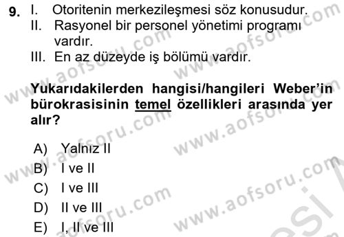 Kamu Ekonomisi 2 Dersi 2022 - 2023 Yılı Yaz Okulu Sınav Soruları 9. Soru