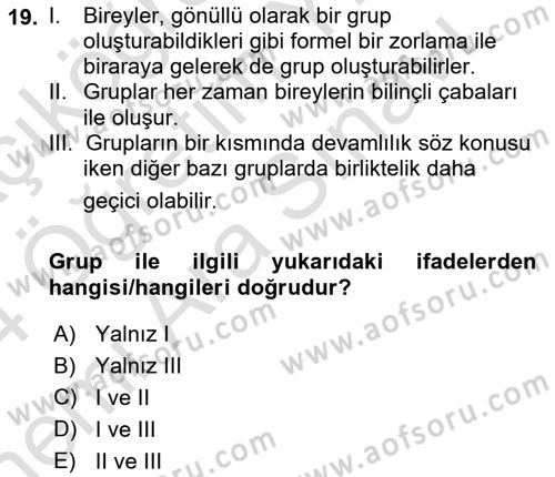 Kamu Ekonomisi 2 Dersi 2023 - 2024 Yılı (Vize) Ara Sınavı 19. Soru