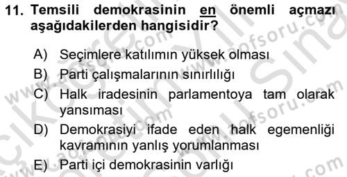 Kamu Ekonomisi 2 Dersi 2023 - 2024 Yılı (Final) Dönem Sonu Sınavı 11. Soru