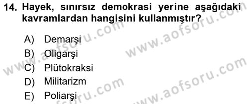 Kamu Ekonomisi 2 Dersi 2023 - 2024 Yılı (Final) Dönem Sonu Sınav Soruları 14. Soru