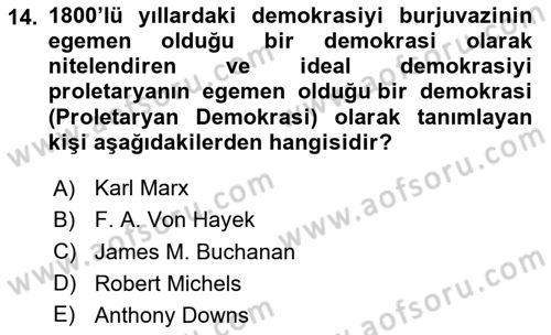Kamu Ekonomisi 2 Dersi 2024 - 2025 Yılı (Final) Dönem Sonu Sınav Soruları 14. Soru