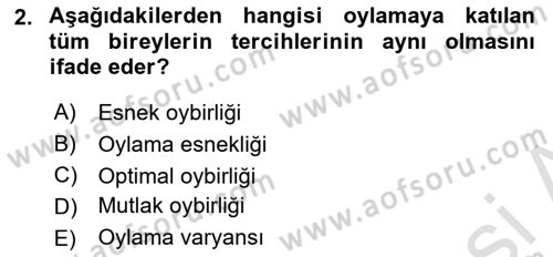 Kamu Ekonomisi 2 Dersi 2024 - 2025 Yılı (Final) Dönem Sonu Sınav Soruları 2. Soru