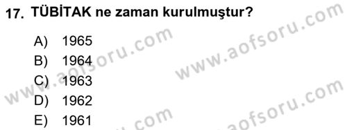 Sosyal Bilimlerde Proje Yönetimi Dersi 2020 - 2021 Yılı Yaz Okulu Sınav Soruları 17. Soru